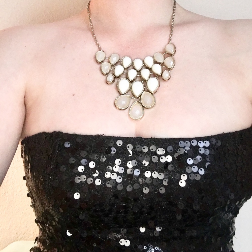 Chunky Cream Statement Necklace